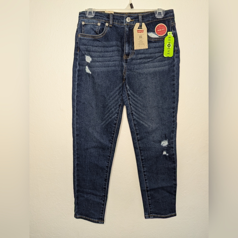 NWT Levi's Girls Mini Mom Stretch Jeans Size 12
